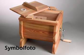 Butterfass 7-15 l Rahm mit Handantrieb